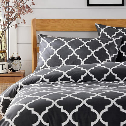 OLIVIA ROCCO Duvet Covers Marrakesh Grey Printed Duvet Cover Set Wholesale Manchester UK
