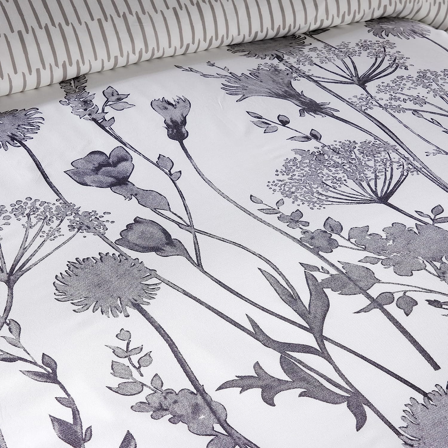 OLIVIA ROCCO Duvet Covers Meadow Grey Printed Duvet Cover Set Wholesale Manchester UK