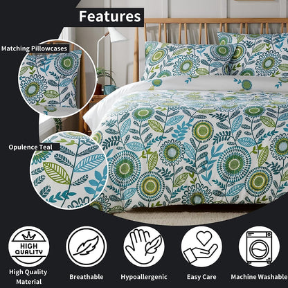 OLIVIA ROCCO Duvet Covers Opulence Teal Printed Duvet Cover Set Wholesale Manchester UK