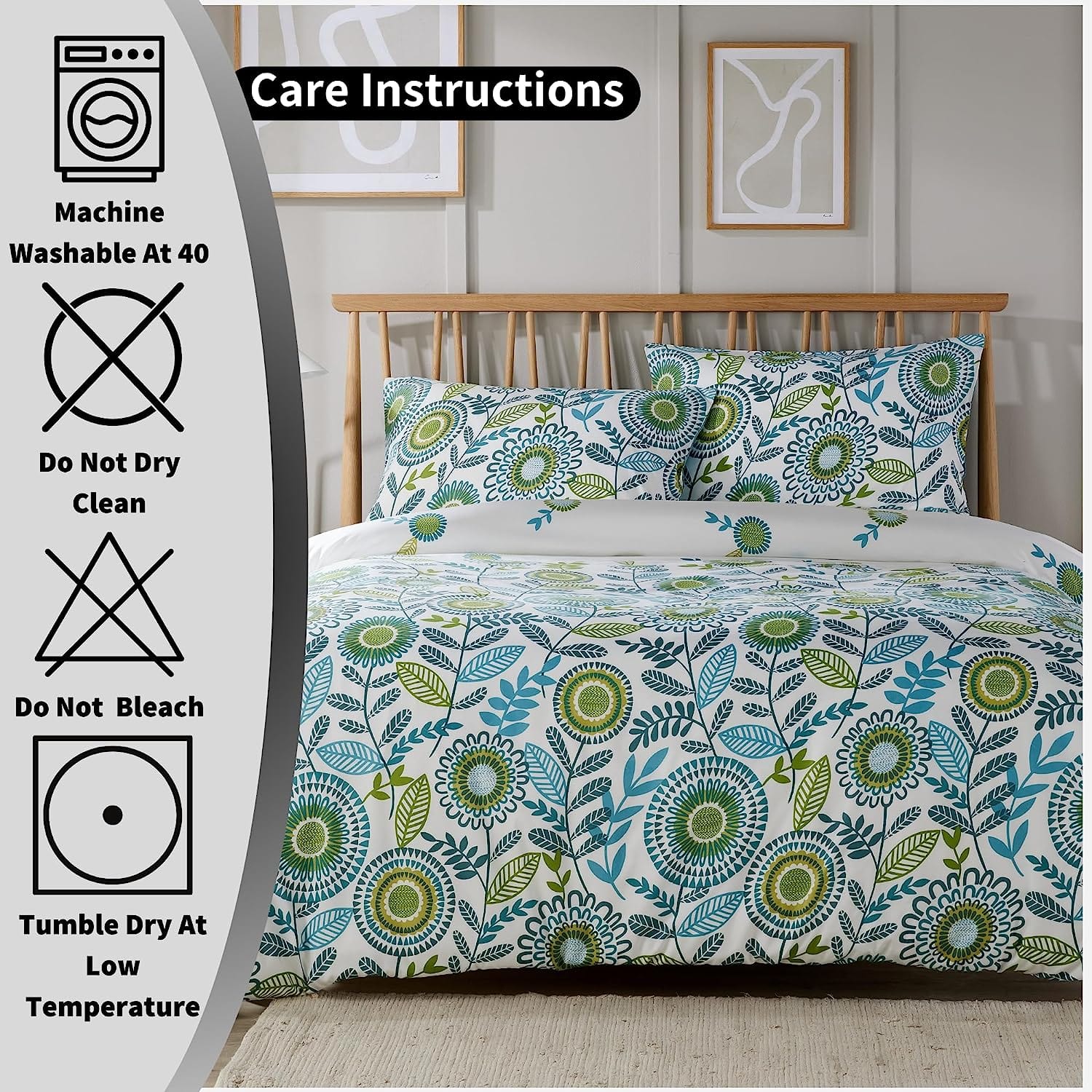 OLIVIA ROCCO Duvet Covers Opulence Teal Printed Duvet Cover Set Wholesale Manchester UK