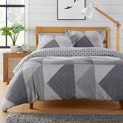 OLIVIA ROCCO Duvet Covers SINGLE Jasper Grey Printed Duvet Cover Set Wholesale Manchester UK