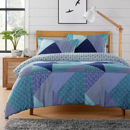 OLIVIA ROCCO Duvet Covers SINGLE Jasper Teal Printed Duvet Cover Set Wholesale Manchester UK