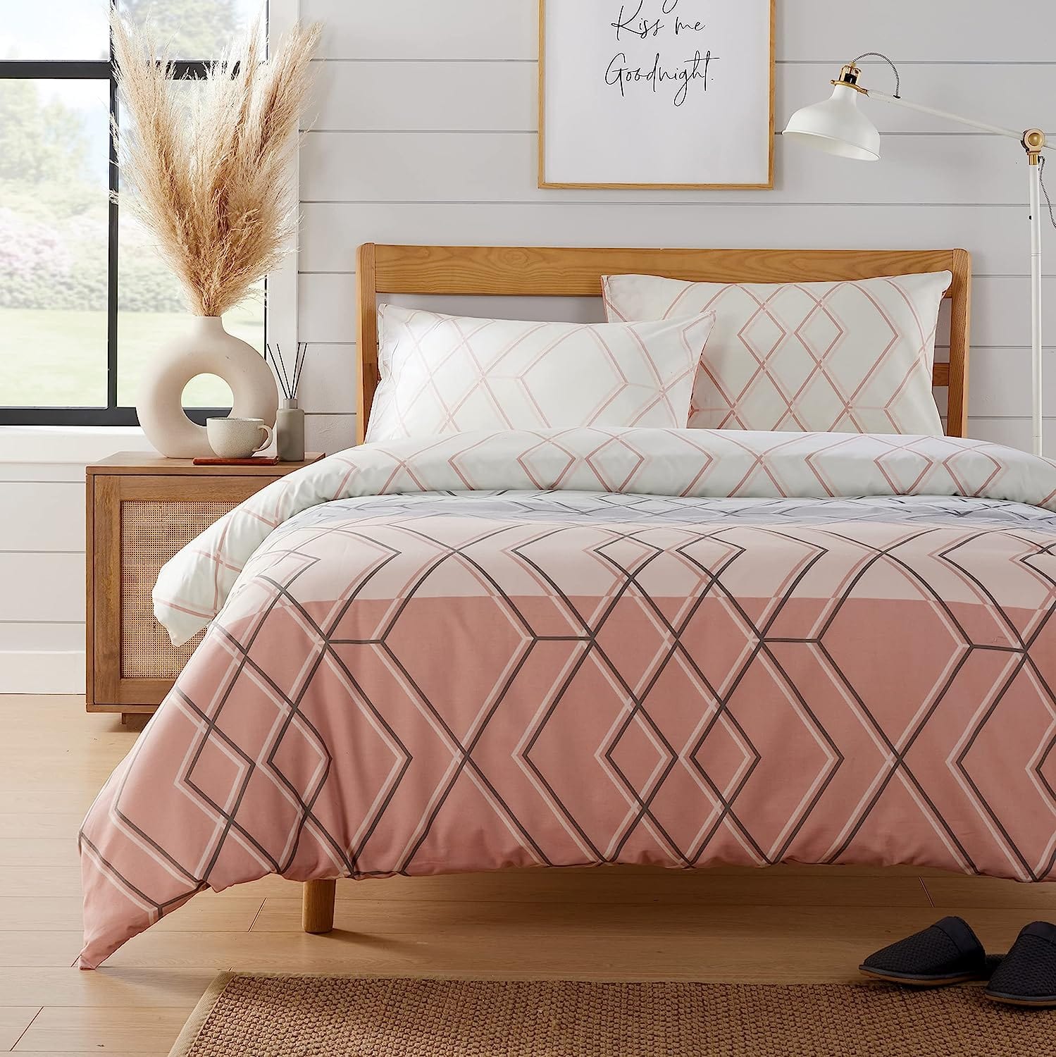 OLIVIA ROCCO Duvet Covers SINGLE / PINK Havanna Geo Duvet Cover Sets Wholesale Manchester UK