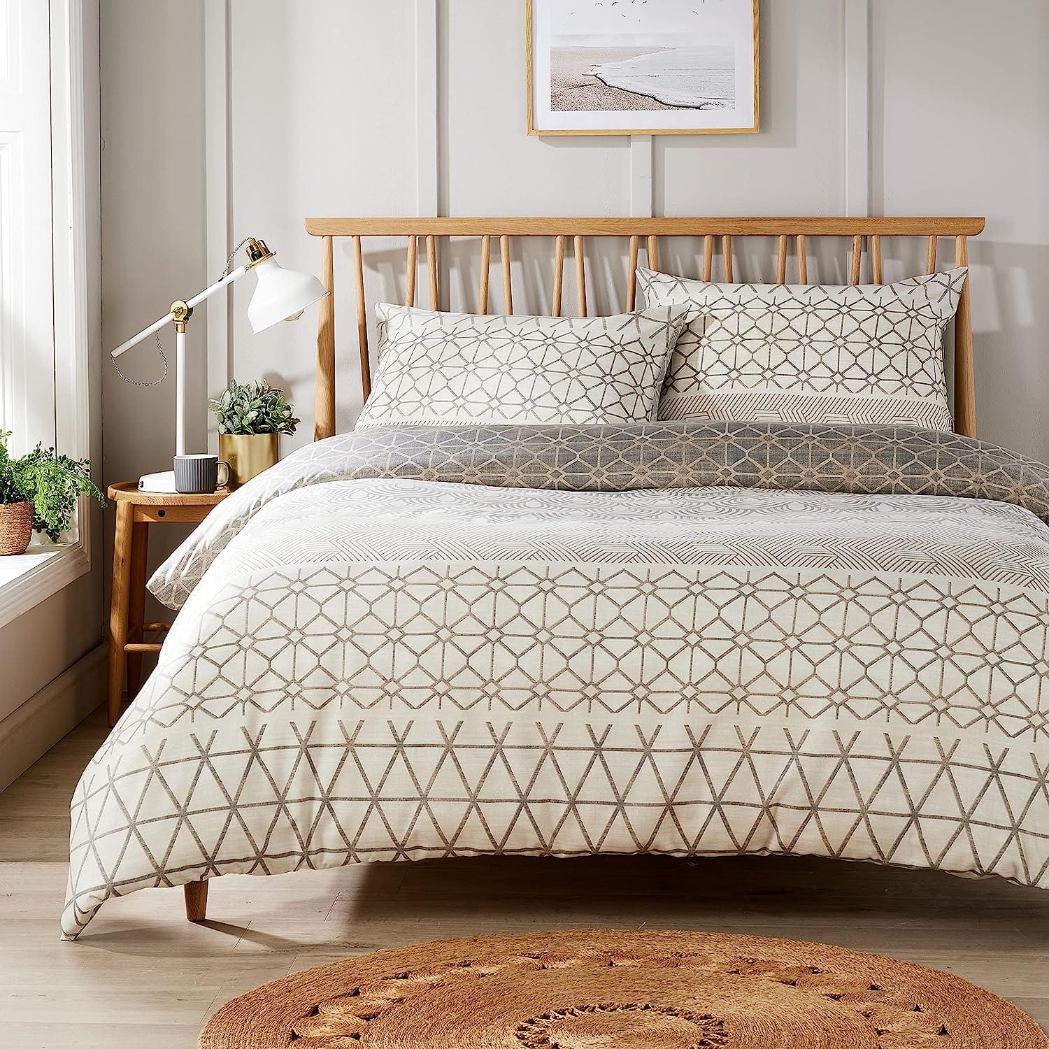 OLIVIA ROCCO Duvet Covers SINGLE Versailles Natural Printed Duvet Cover Set Wholesale Manchester UK