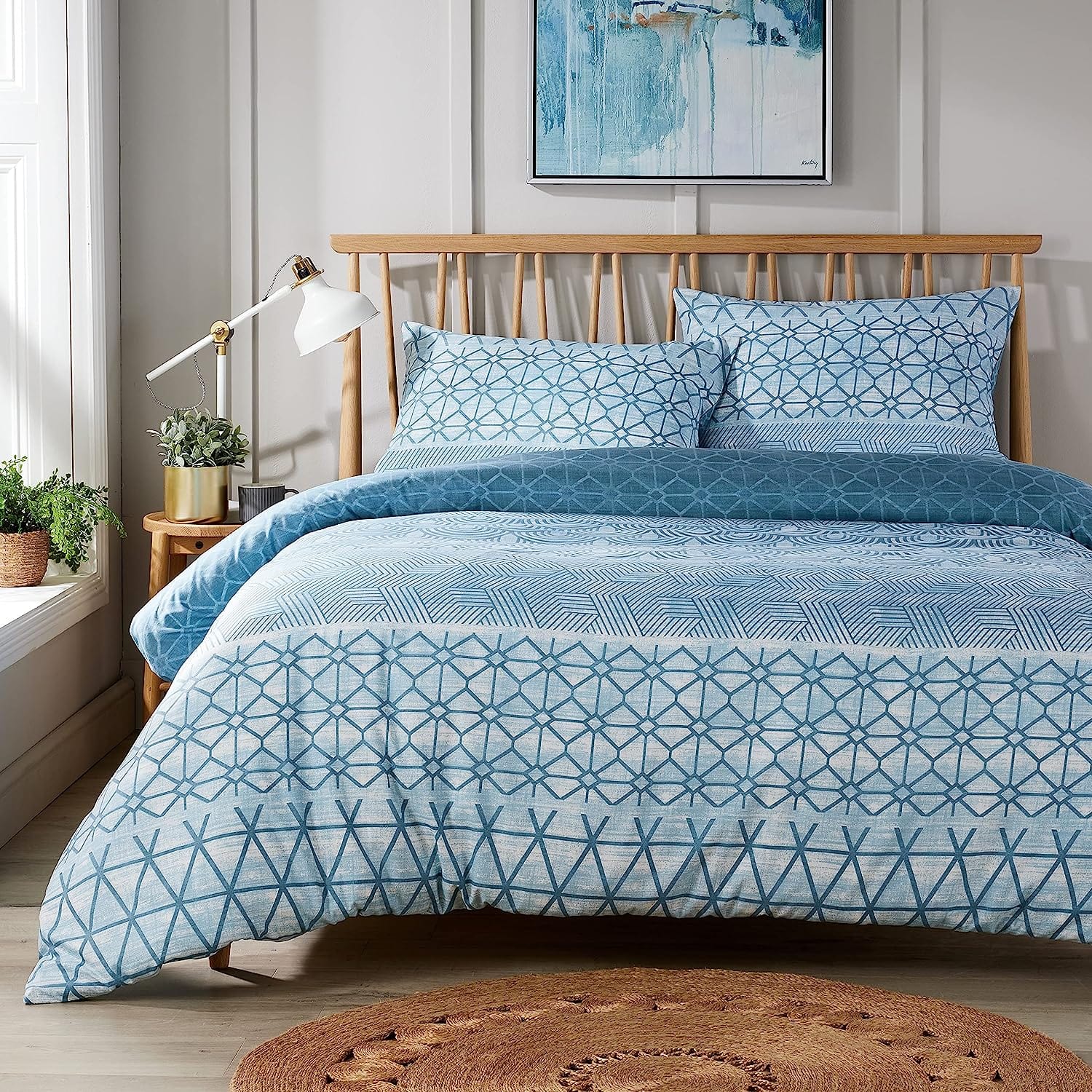 OLIVIA ROCCO Duvet Covers SINGLE Versailles Teal Printed Duvet Cover Set Wholesale Manchester UK