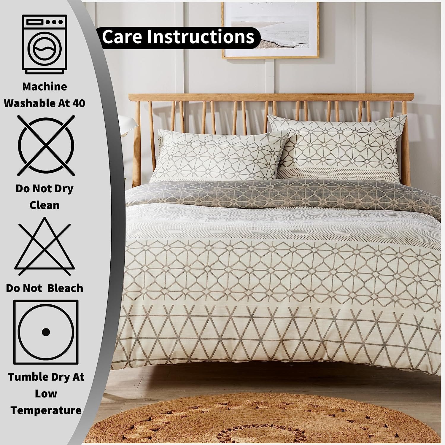 OLIVIA ROCCO Duvet Covers Versailles Natural Printed Duvet Cover Set Wholesale Manchester UK