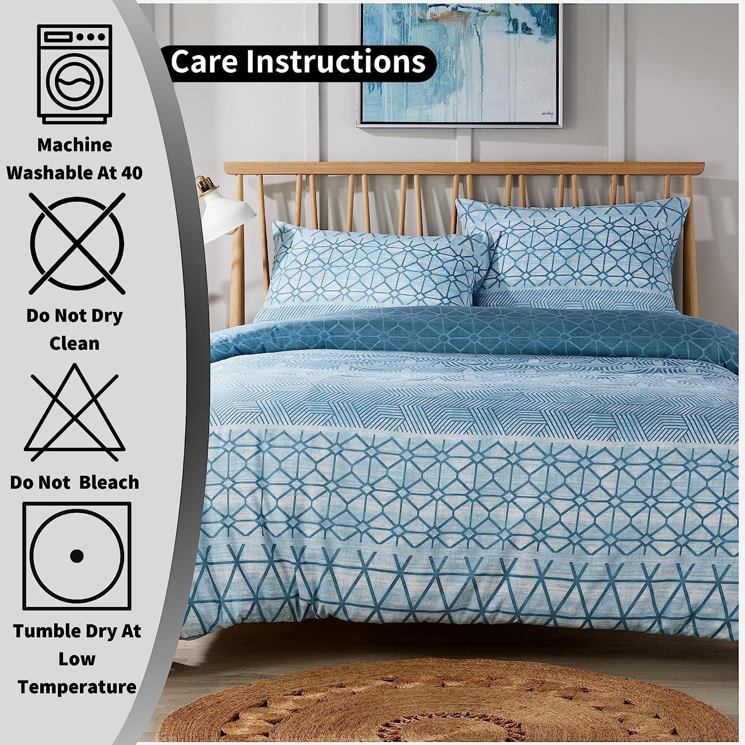 OLIVIA ROCCO Duvet Covers Versailles Teal Printed Duvet Cover Set Wholesale Manchester UK