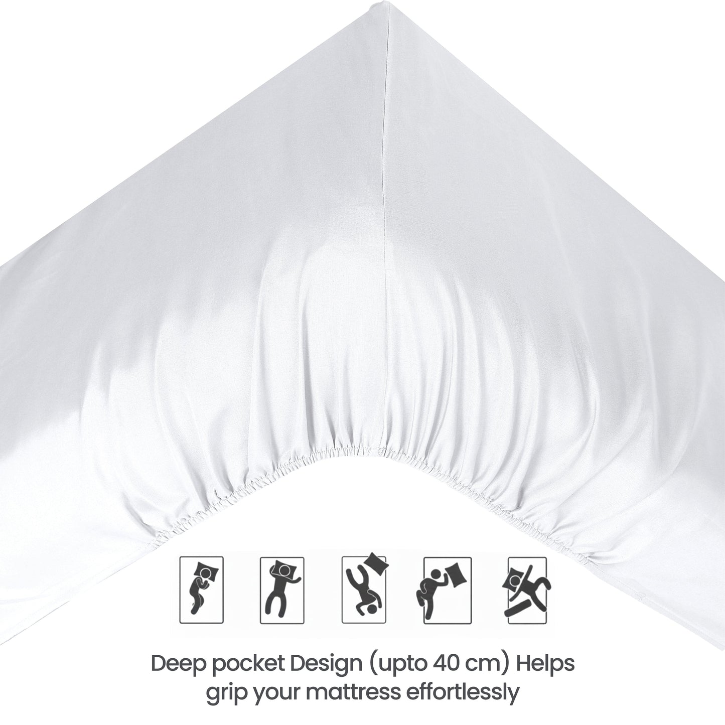 OLIVIA ROCCO Fitted Sheet Extra Deep 40CM Pocket Microfibre Fitted Sheet Wholesale Manchester UK