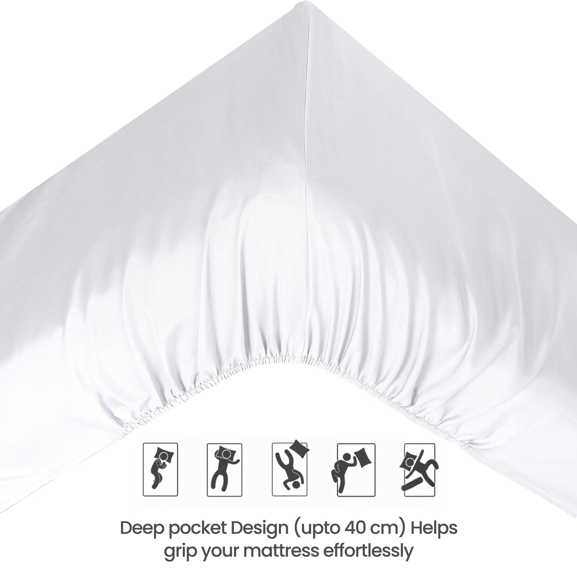 OLIVIA ROCCO Fitted Sheet Extra Deep 40CM Pocket Microfibre Fitted Sheet Wholesale Manchester UK