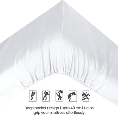 OLIVIA ROCCO Fitted Sheet Extra Deep 40CM Pocket Microfibre Fitted Sheet Wholesale Manchester UK