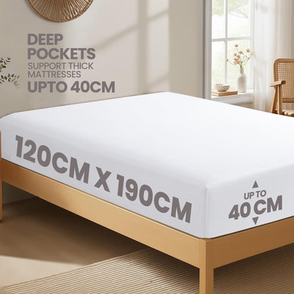 OLIVIA ROCCO Fitted Sheet Extra Deep 40CM Pocket Microfibre Fitted Sheet Wholesale Manchester UK