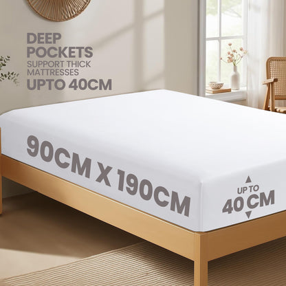 OLIVIA ROCCO Fitted Sheet Extra Deep 40CM Pocket Microfibre Fitted Sheet Wholesale Manchester UK