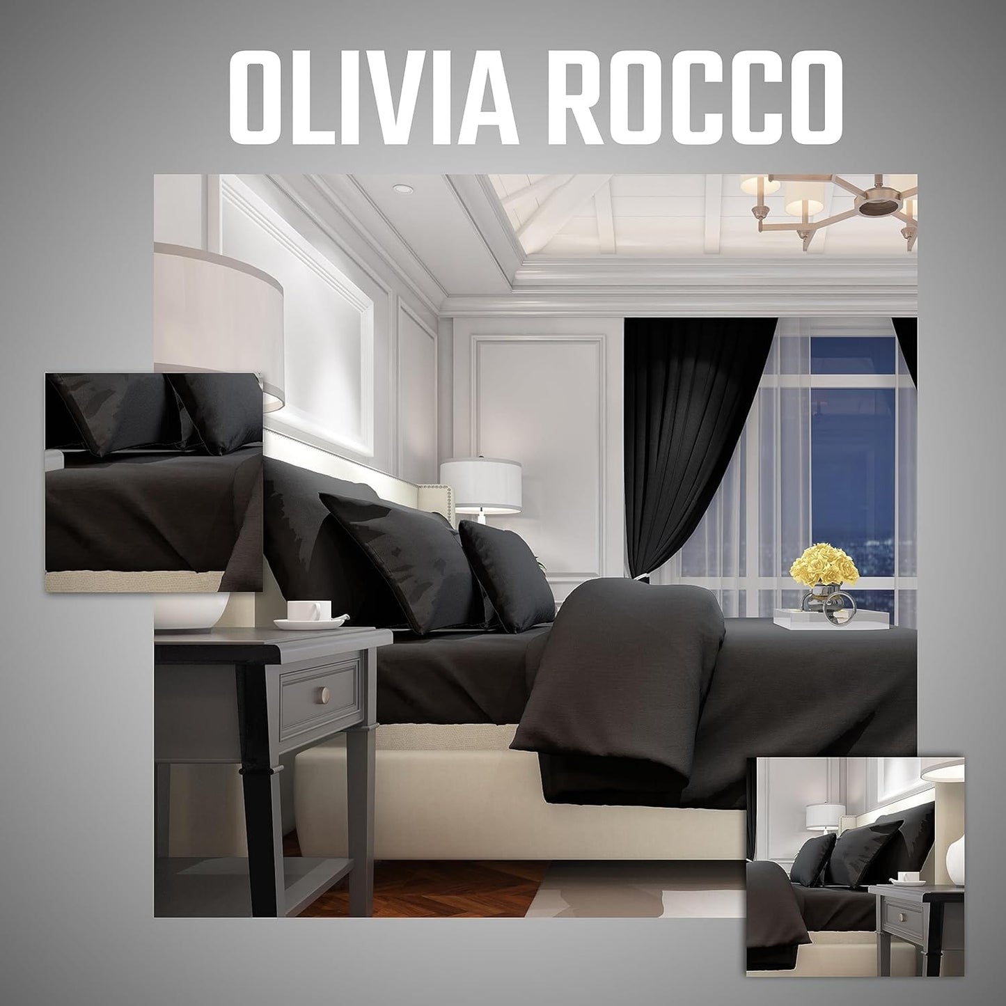 OLIVIA ROCCO Fitted Sheet Flannelette Fitted Sheets Super Soft Brushed Cotton Bed Sheet Hypoallergenic Wholesale Manchester UK