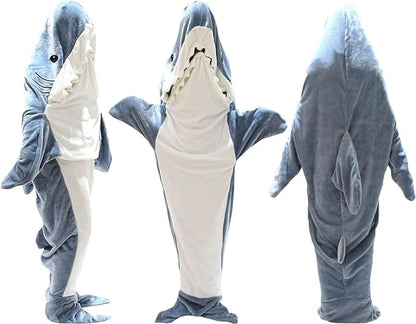 OLIVIA ROCCO Hooded Blanket SMALL / MEDIUM Shark Blanket Sleeping Bag For Adults Wearable Onesie Wholesale Manchester UK