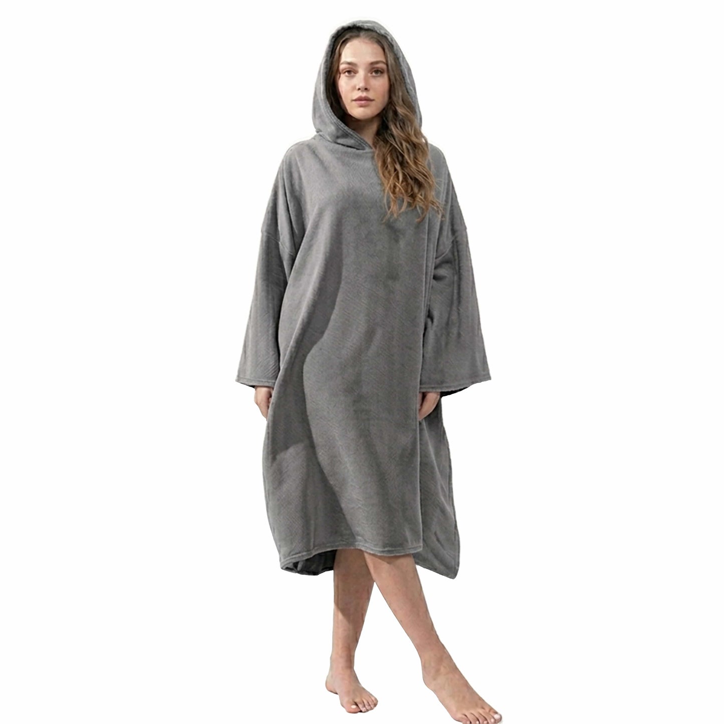 OLIVIA ROCCO Poncho GREY OLIVIA ROCCO Womens Poncho Changing Robe Wholesale Manchester UK