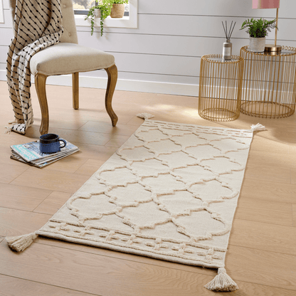 OLIVIA ROCCO Rug 70 x 140 cm / NATURAL Luxury Hand Tufted Comfort Rugs Eco Friendly Door Mats Wholesale Manchester UK