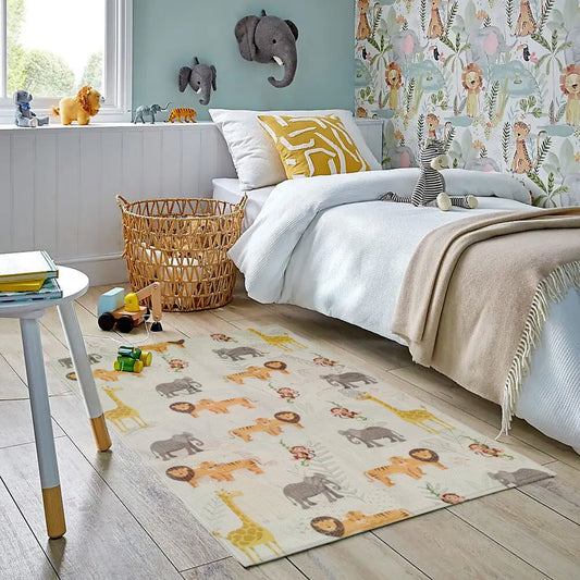OLIVIA ROCCO Rugs 60 x 90 CM / SAFARI Animal Printed Rug Safari Wholesale Manchester UK
