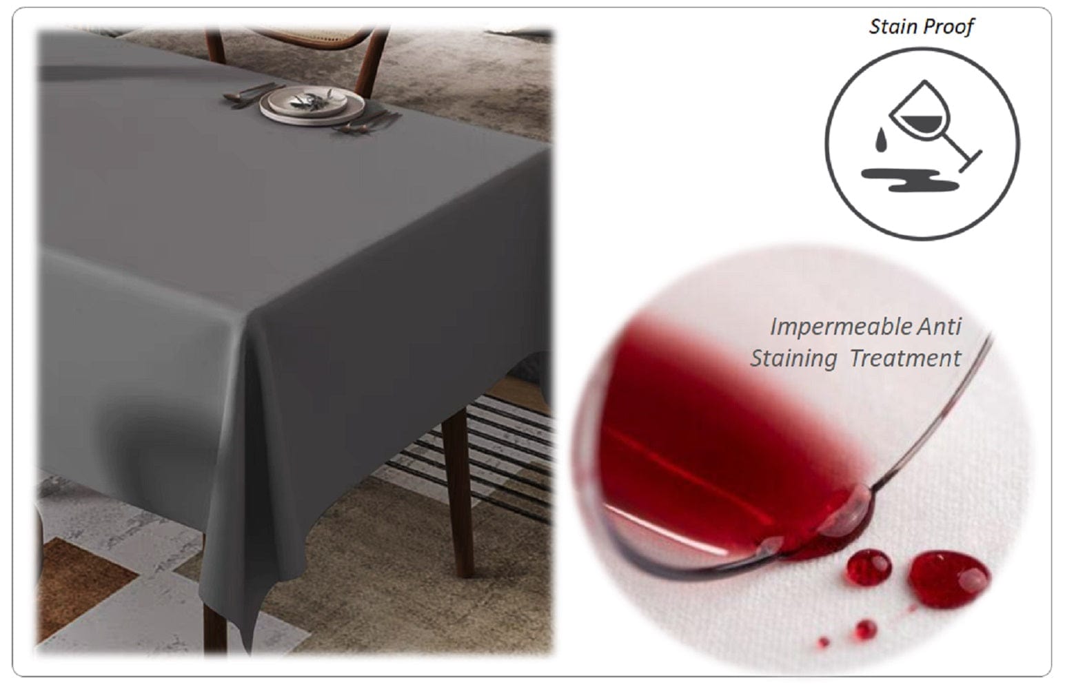 OLIVIA ROCCO Table Cloth Waterproof Polyester Tablecloth Wholesale Manchester UK