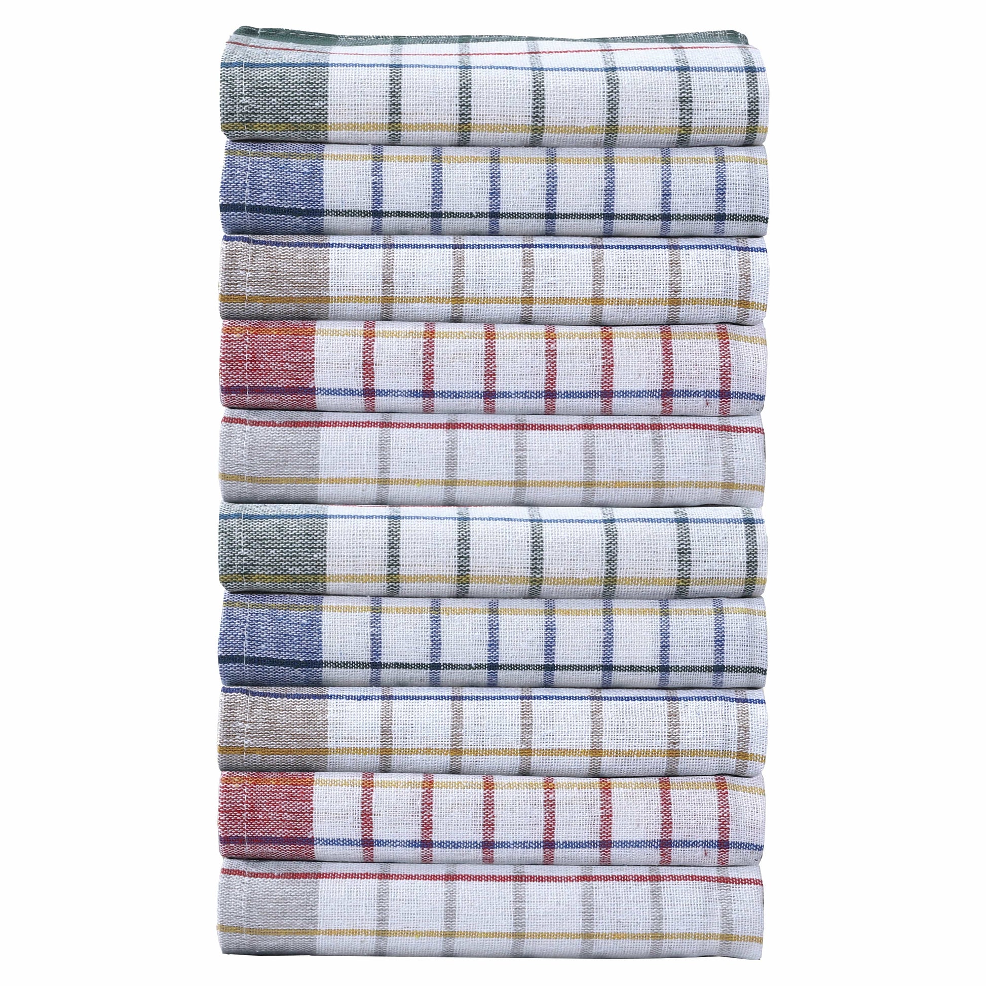 OLIVIA ROCCO Tea Towel 10 PACK Pack of 10 Wonderdry Tea Towels Kitchen 100% Cotton Super Absorbent Quick Drying Dish Bar Cloth Set by OLIVIA ROCCO Wholesale Manchester UK