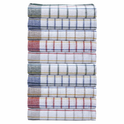 OLIVIA ROCCO Tea Towel 10 PACK Pack of 10 Wonderdry Tea Towels Kitchen 100% Cotton Super Absorbent Quick Drying Dish Bar Cloth Set by OLIVIA ROCCO Wholesale Manchester UK