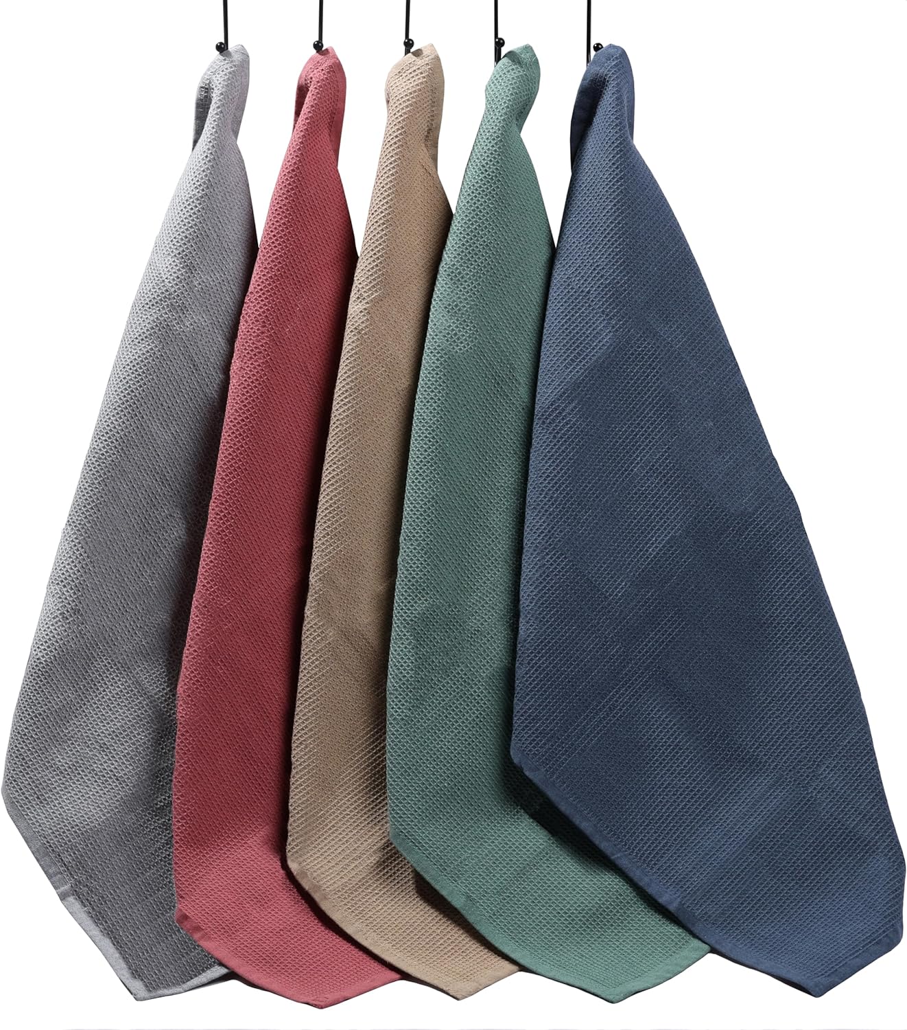 OLIVIA ROCCO Tea Towel ASSORTED Pack Of 5 Luxury Waffle Kitchen Tea Towels Wholesale Manchester UK