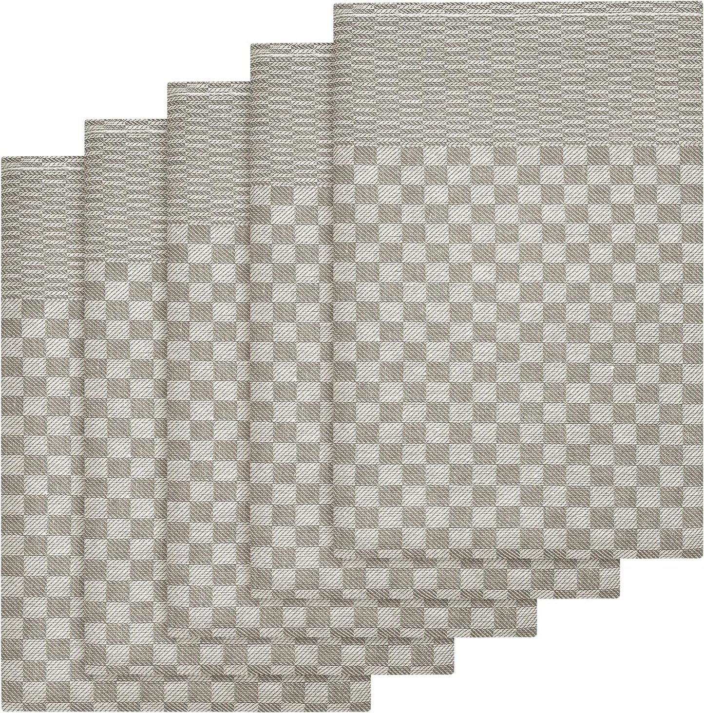 OLIVIA ROCCO Tea Towel Pack Of 5 Kitchen Tea Towels, Large Cotton Absorbent Dish Cloth Wholesale Manchester UK