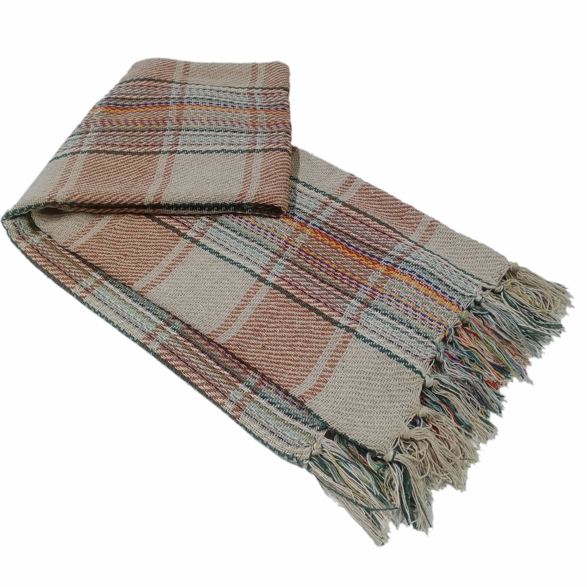 OLIVIA ROCCO Throw 130 x 150 cm Recycled Picnic Blanket Check Stripe Design Super Soft Cozy Camping Beach Throw Wholesale Manchester UK