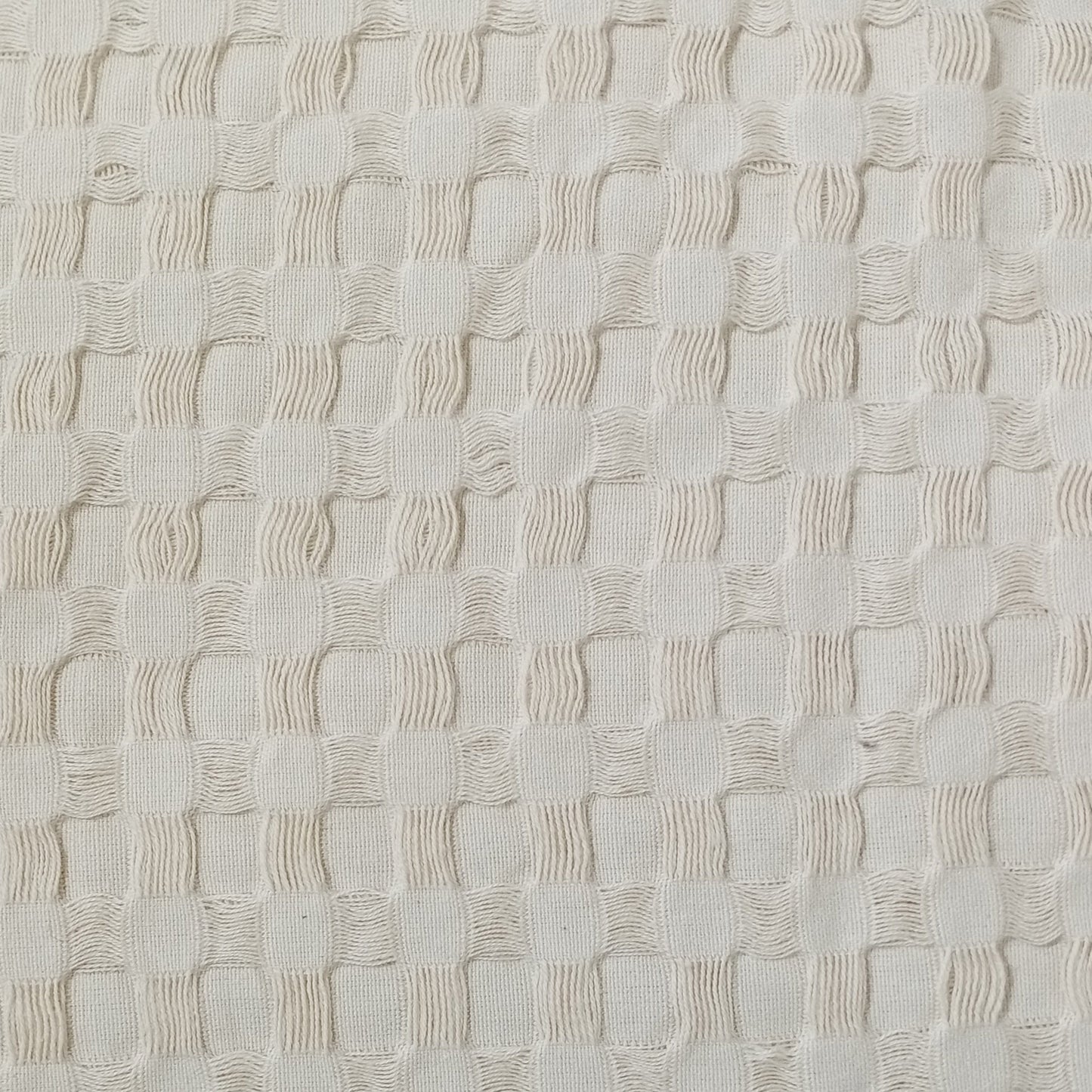 OLIVIA ROCCO Throw 180 x 250 CM / NATURAL Florian Checked Throw Blanket Natural Wholesale Manchester UK
