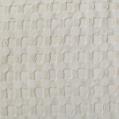 OLIVIA ROCCO Throw 180 x 250 CM / NATURAL Florian Checked Throw Blanket Natural Wholesale Manchester UK