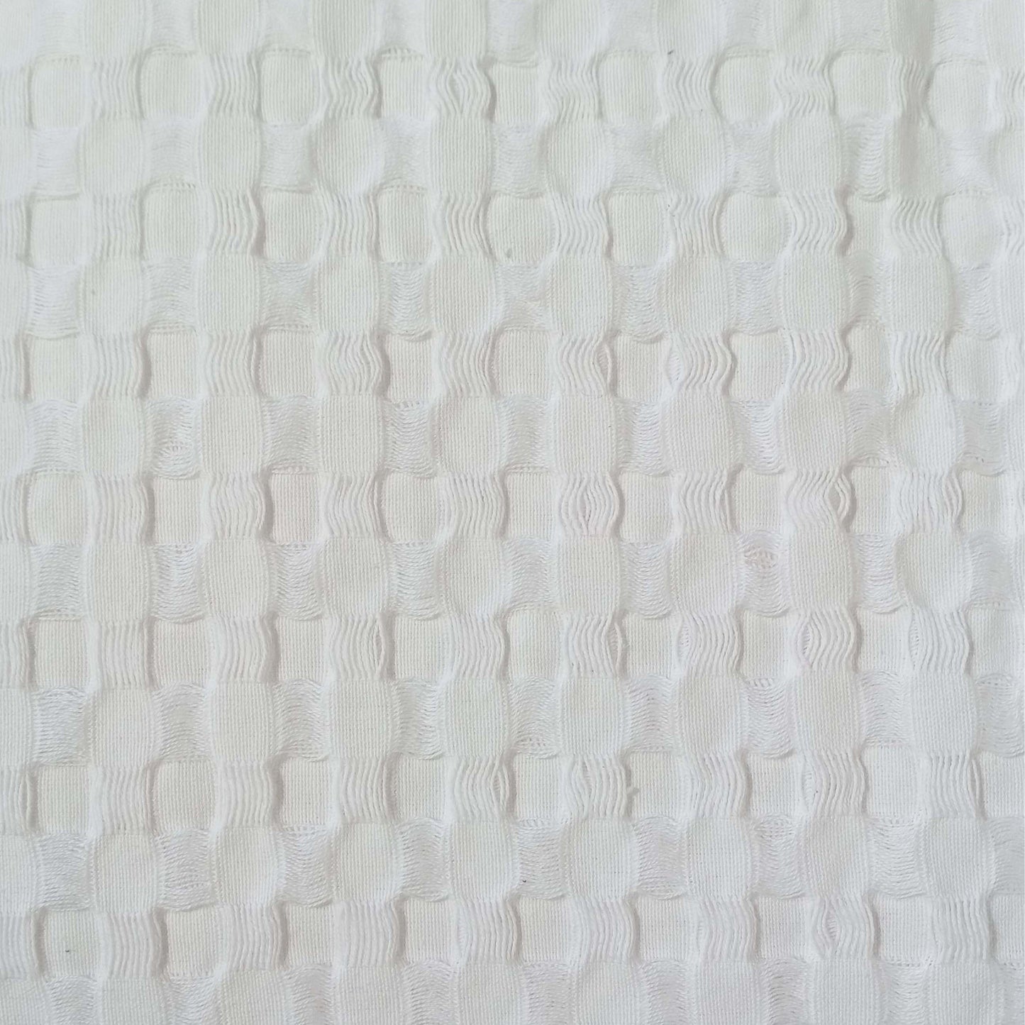 OLIVIA ROCCO Throw 180 x 250 CM / WHITE Florian Checked Throw Blanket White Wholesale Manchester UK