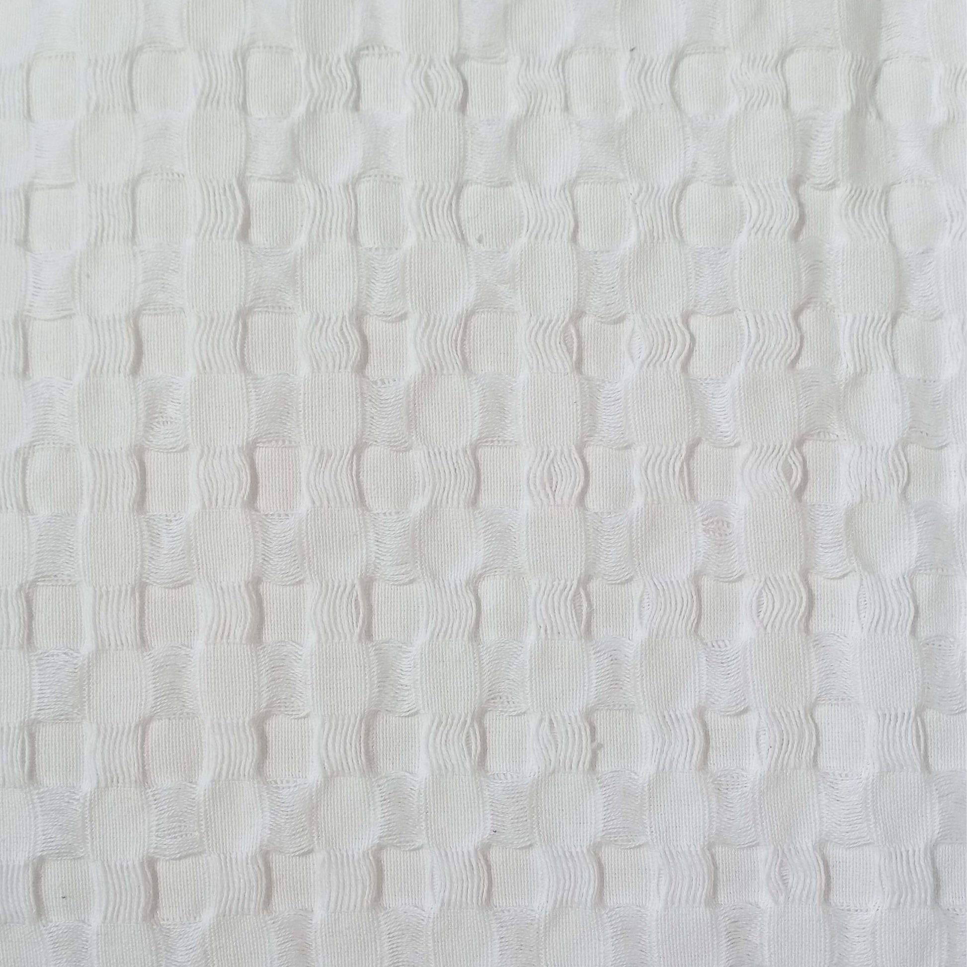 OLIVIA ROCCO Throw 180 x 250 CM / WHITE Florian Checked Throw Blanket White Wholesale Manchester UK