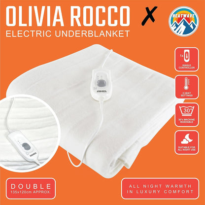 OLIVIA ROCCO Throw Electric Heated Underblanket Wholesale Manchester UK