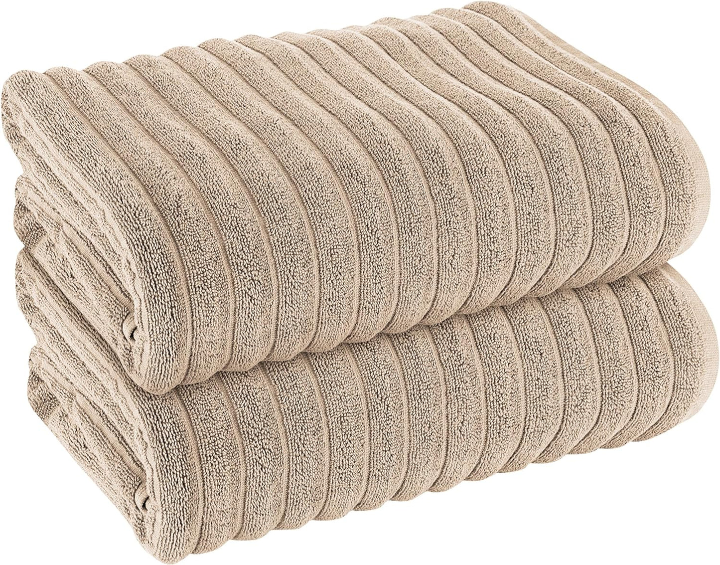 OLIVIA ROCCO Towel 2 PK JUMBO BATH SHEET / MINK Ribbed Towels Sets Range Hydro Cotton Bath linens Towel Wholesale Manchester UK
