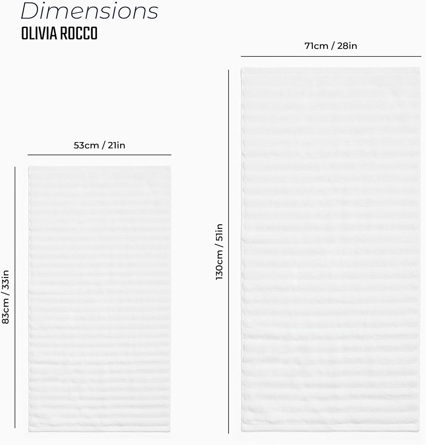OLIVIA ROCCO Towel Ribbed Towels Sets Range Hydro Cotton Bath linens Towel Wholesale Manchester UK