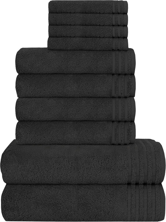 OLIVIA ROCCO Towel SLATE BLUE 10 Piece Monaco Luxury Egyptian Cotton Towel Set 500 GSM Wholesale Manchester UK