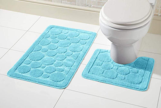 OLIVIA ROCCO basics Bath Mat AQUA Cali Bath Mat Set Wholesale Manchester UK