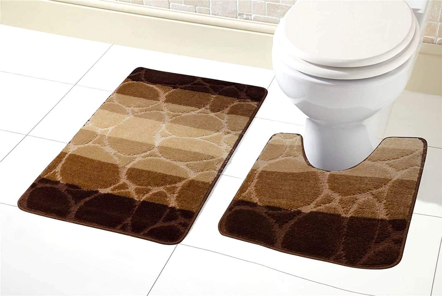 OLIVIA ROCCO basics Bath Mat BROWN Kaya Bath Mat Set Wholesale Manchester UK