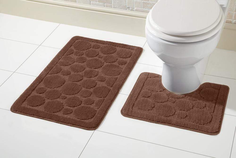 OLIVIA ROCCO basics Bath Mat CHOCOLATE Cali Bath Mat Set Wholesale Manchester UK
