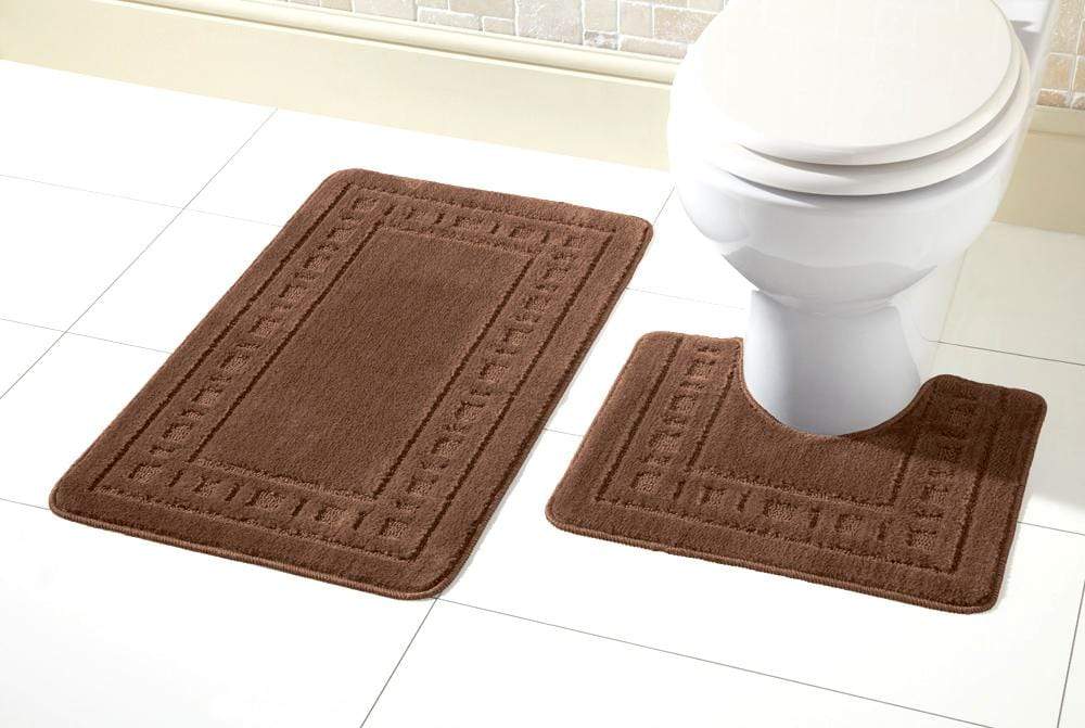 OLIVIA ROCCO basics Bath Mat CHOCOLATE Miami Bath Mat Set Wholesale Manchester UK