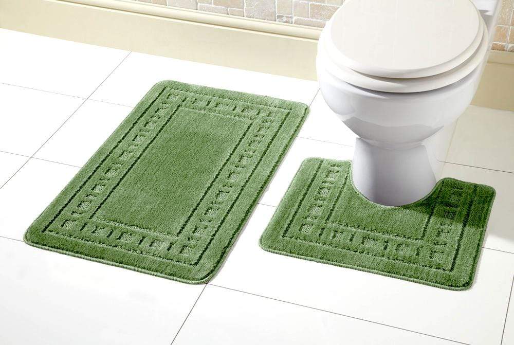 OLIVIA ROCCO basics Bath Mat FORREST GREEN Miami Bath Mat Set Wholesale Manchester UK