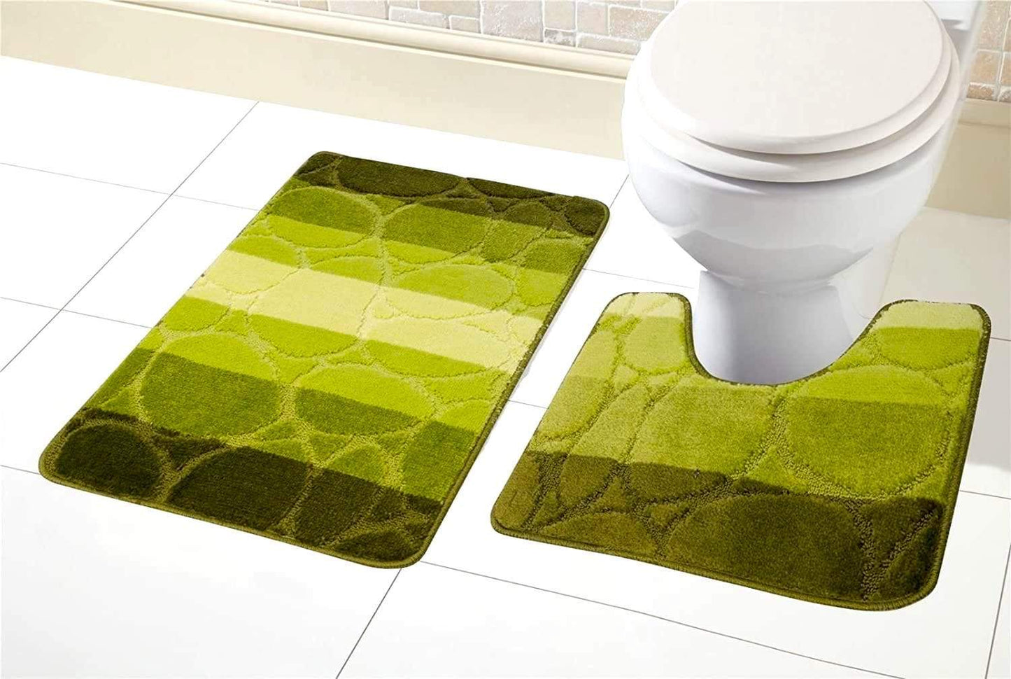 OLIVIA ROCCO basics Bath Mat GREEN Kaya Bath Mat Set Wholesale Manchester UK