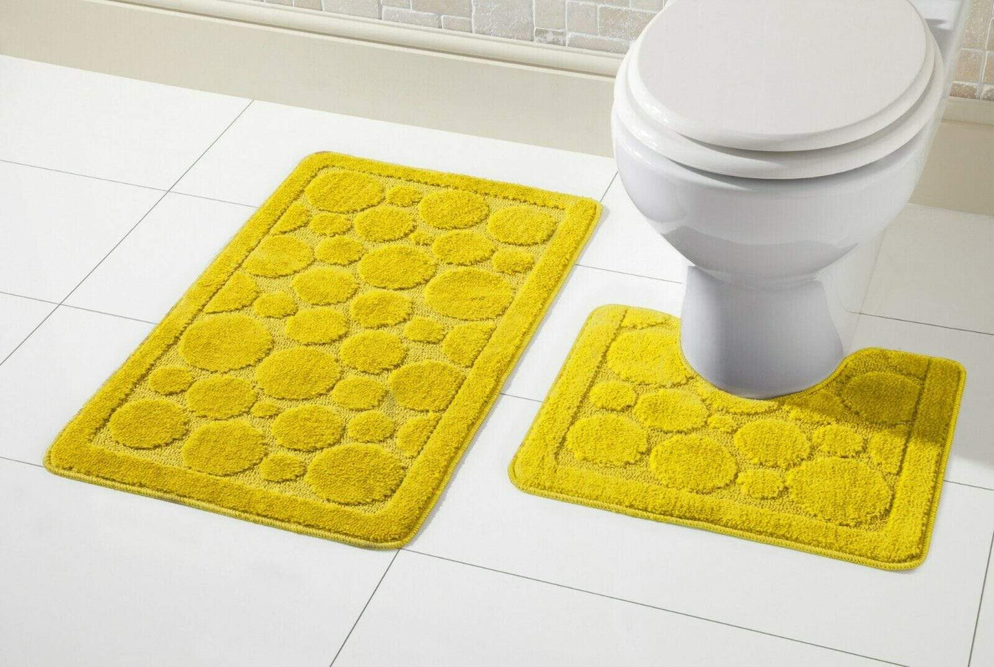 OLIVIA ROCCO basics Bath Mat OCHRE Cali Bath Mat Set Wholesale Manchester UK