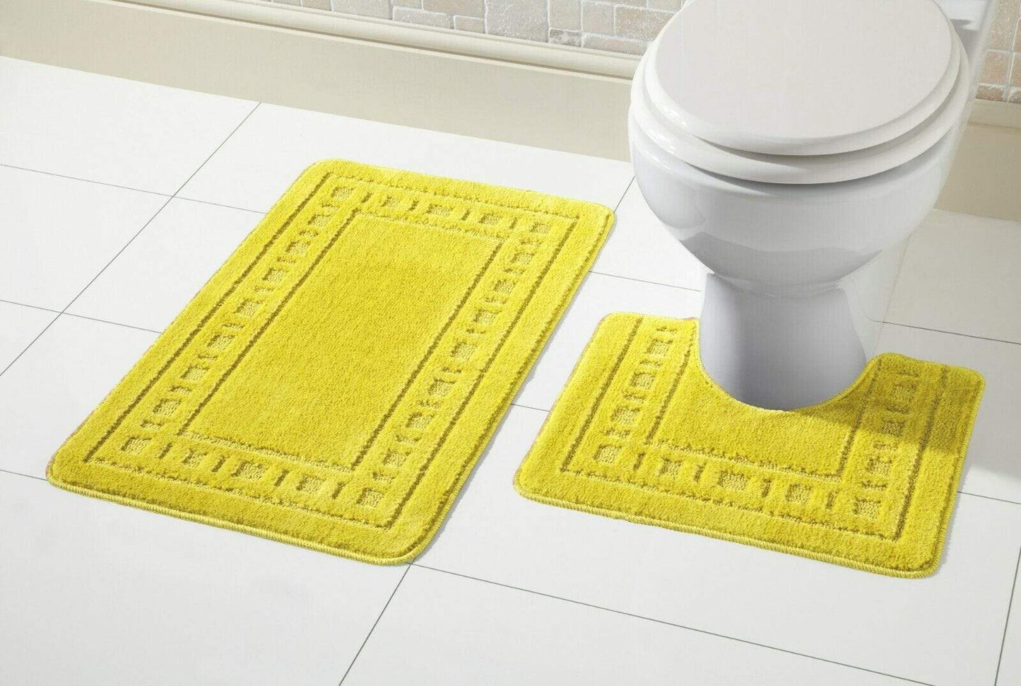OLIVIA ROCCO basics Bath Mat OCHRE Miami Bath Mat Set Wholesale Manchester UK
