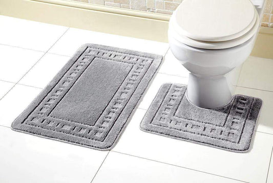 OLIVIA ROCCO basics Bath Mat SILVER Miami Bath Mat Set Wholesale Manchester UK