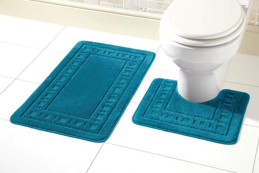 OLIVIA ROCCO basics Bath Mat TEAL Miami Bath Mat Set Wholesale Manchester UK