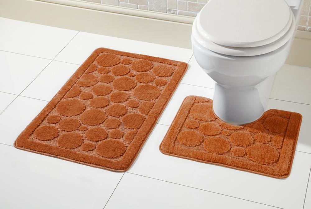OLIVIA ROCCO basics Bath Mat TERRACOTTA Cali Bath Mat Set Wholesale Manchester UK