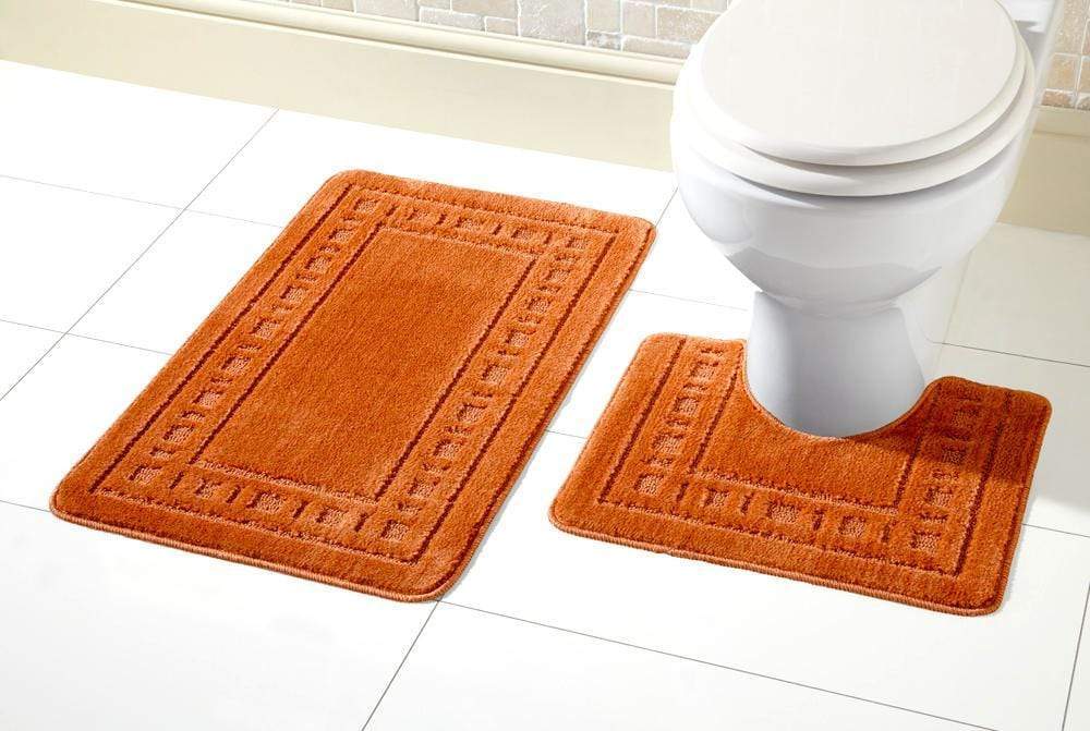 OLIVIA ROCCO basics Bath Mat TERRACOTTA Miami Bath Mat Set Wholesale Manchester UK