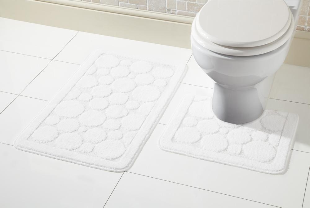 OLIVIA ROCCO basics Bath Mat WHITE Cali Bath Mat Set Wholesale Manchester UK