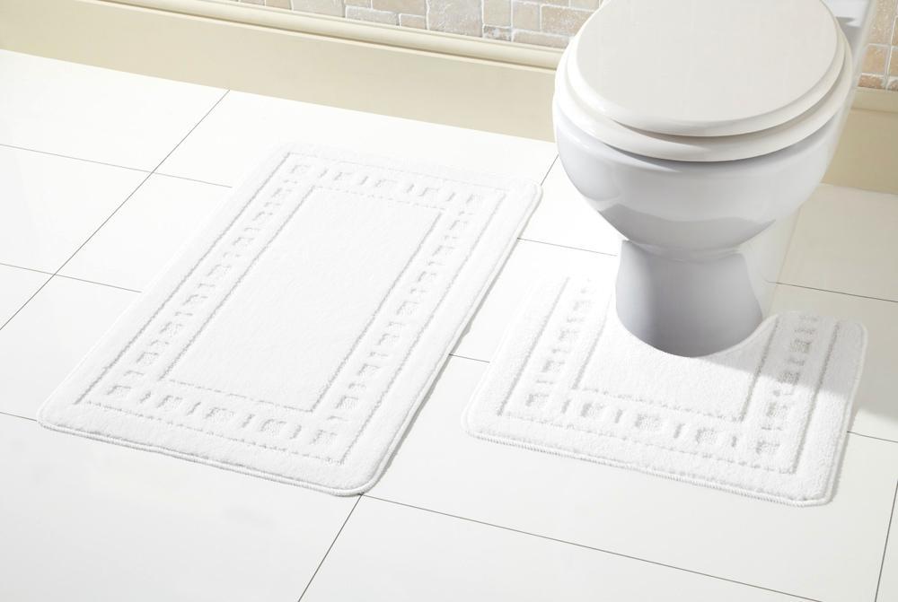 OLIVIA ROCCO basics Bath Mat WHITE Miami Bath Mat Set Wholesale Manchester UK