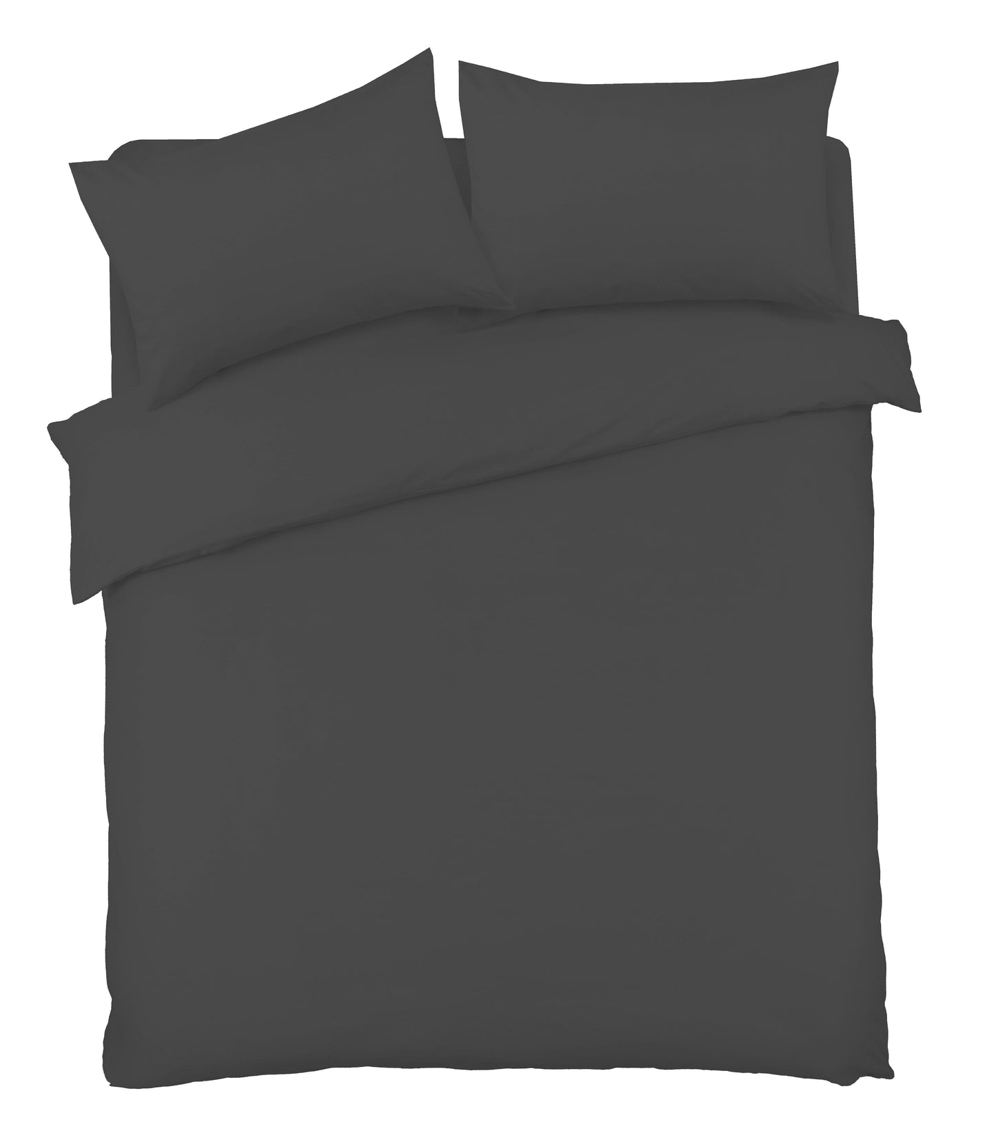 OLIVIA ROCCO basics Duvet Set SINGLE / CHARCOAL Basics Duvet Set Wholesale Manchester UK